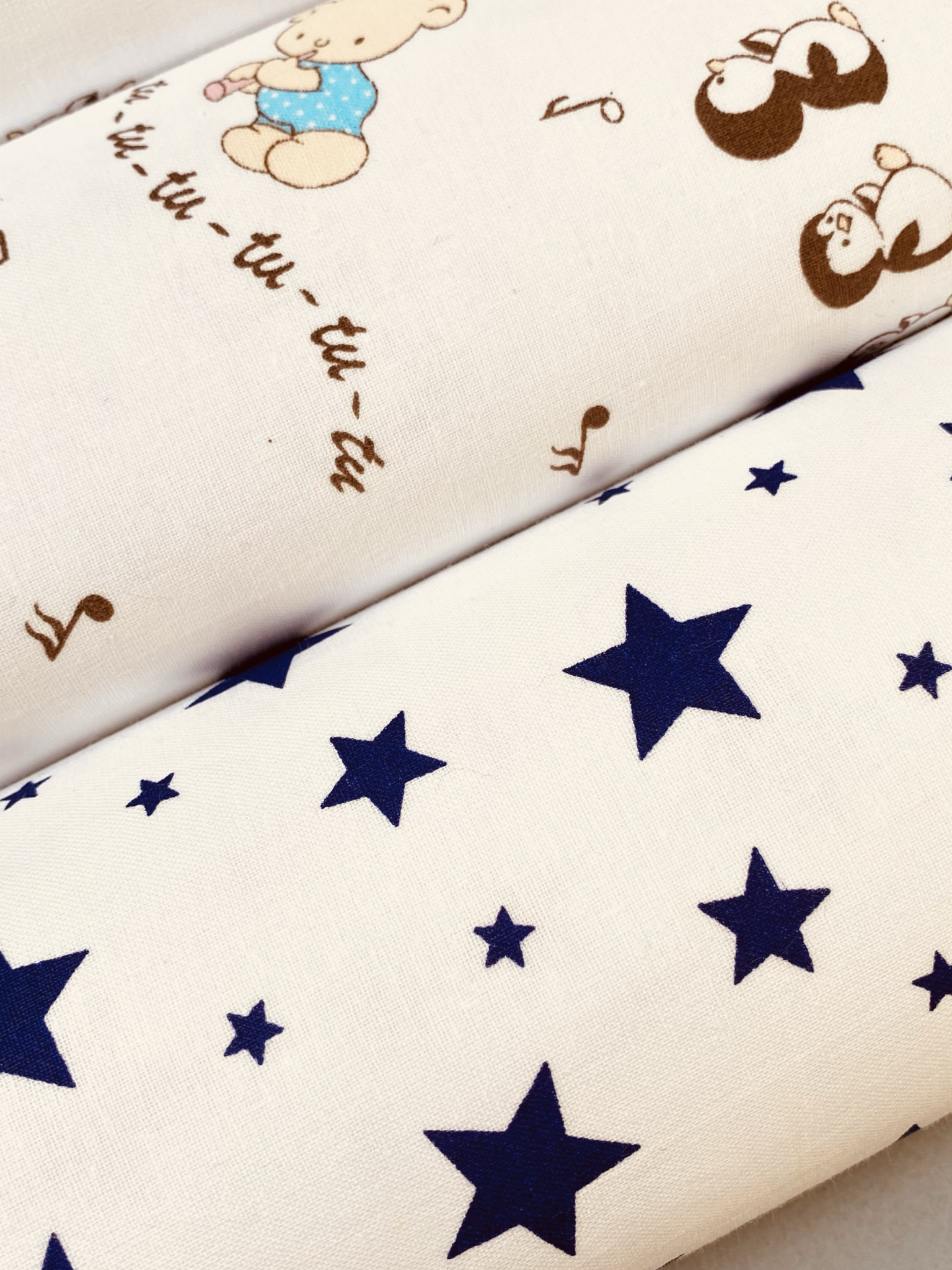 Пелёнка Делоникс Звезды + Белые Нотки ситец 90х120 см 4 шт. - фото 7