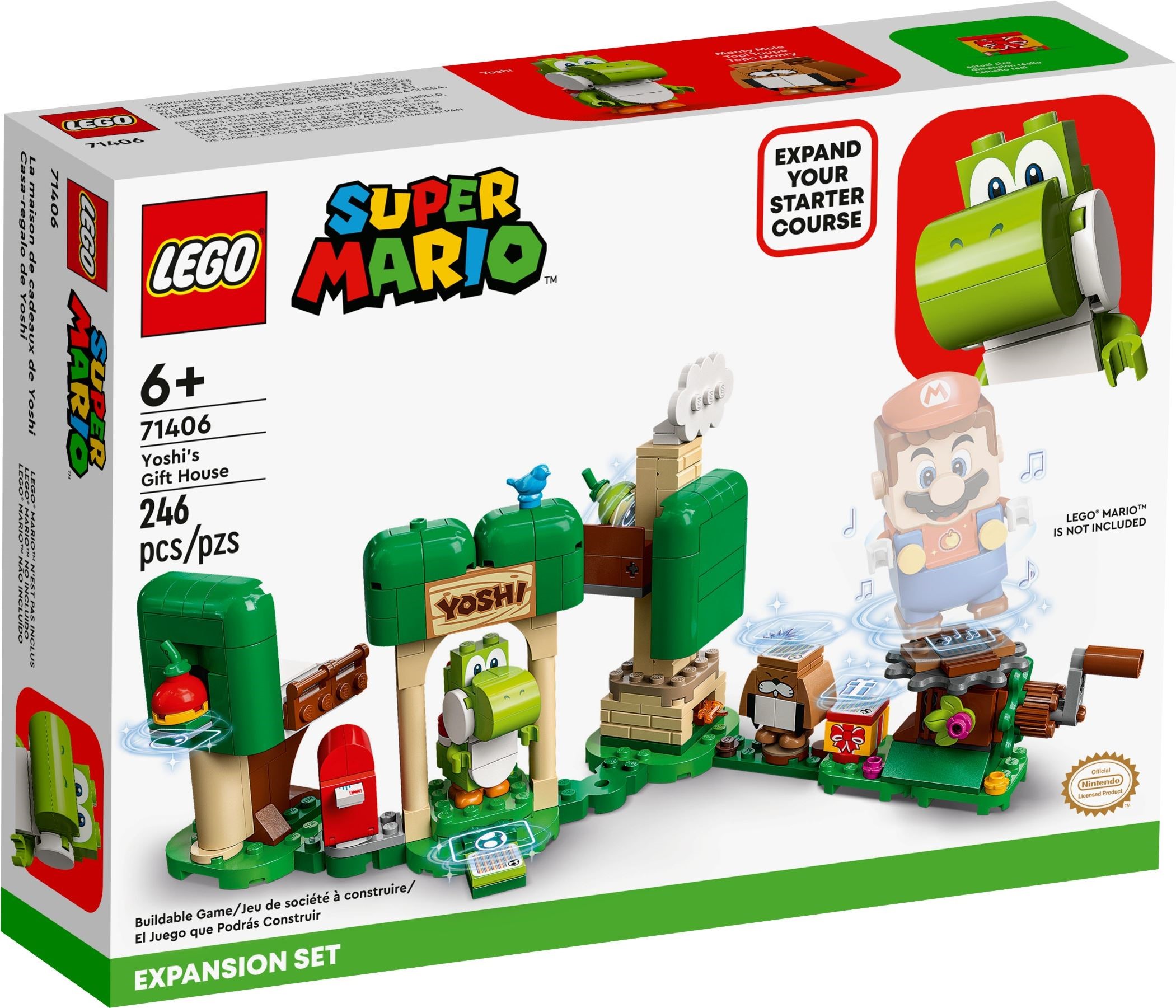 Изображение товара Конструктор LEGO Super Mario Подарочный дом Йоши 71406 105 дет.