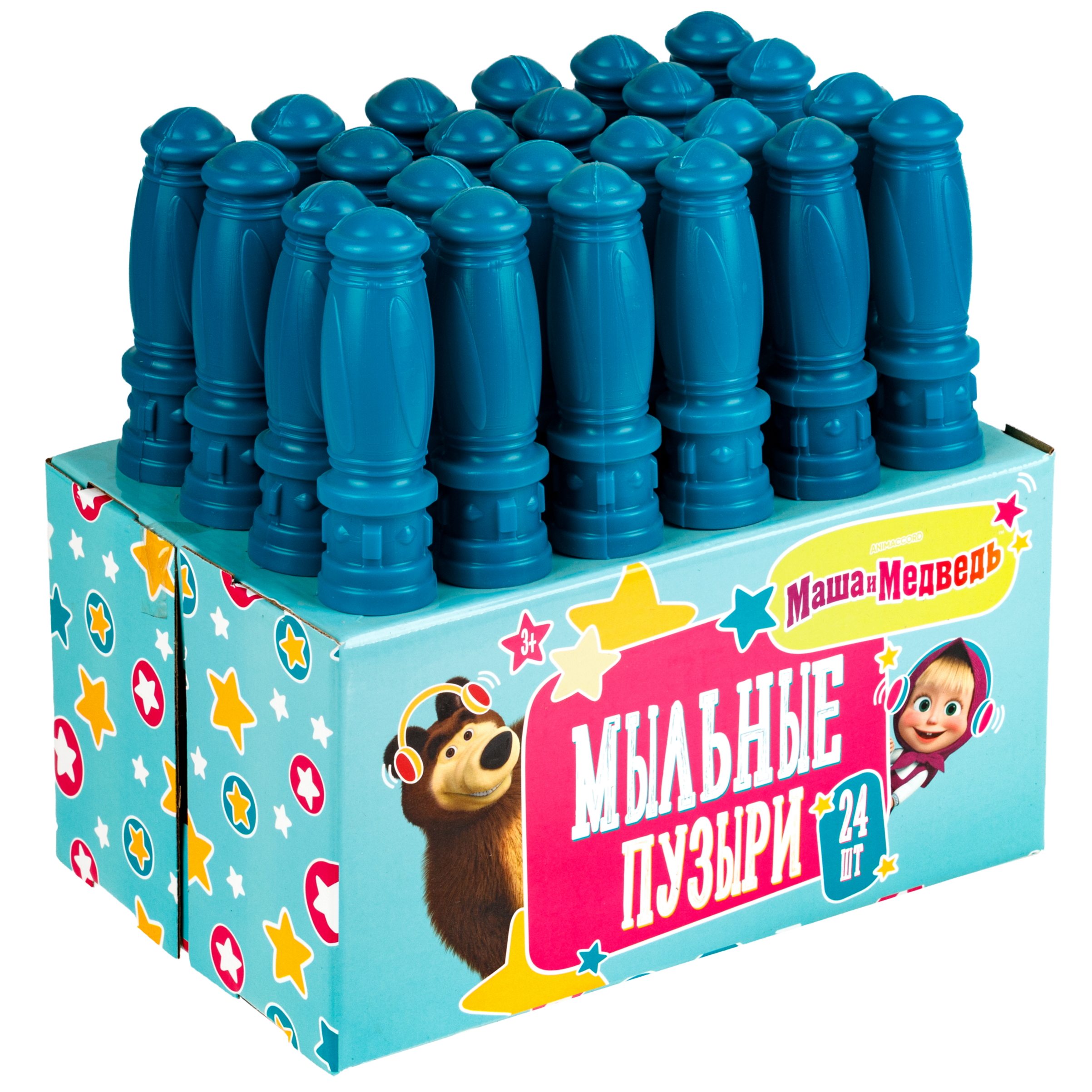 Мыльные пузыри 1TOY набор Маша и Медведь 24 шт - фото 12