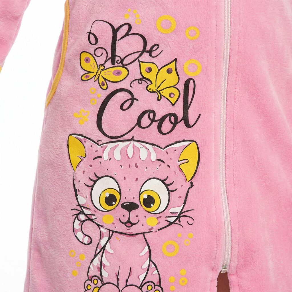 Халат TOTEMFOX 831В2F/розовыйКотик - фото 2