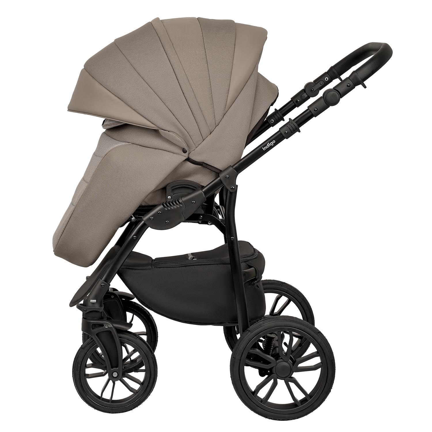 Коляска 2в1 Indigo Indigo (05) коричневый - фото 11