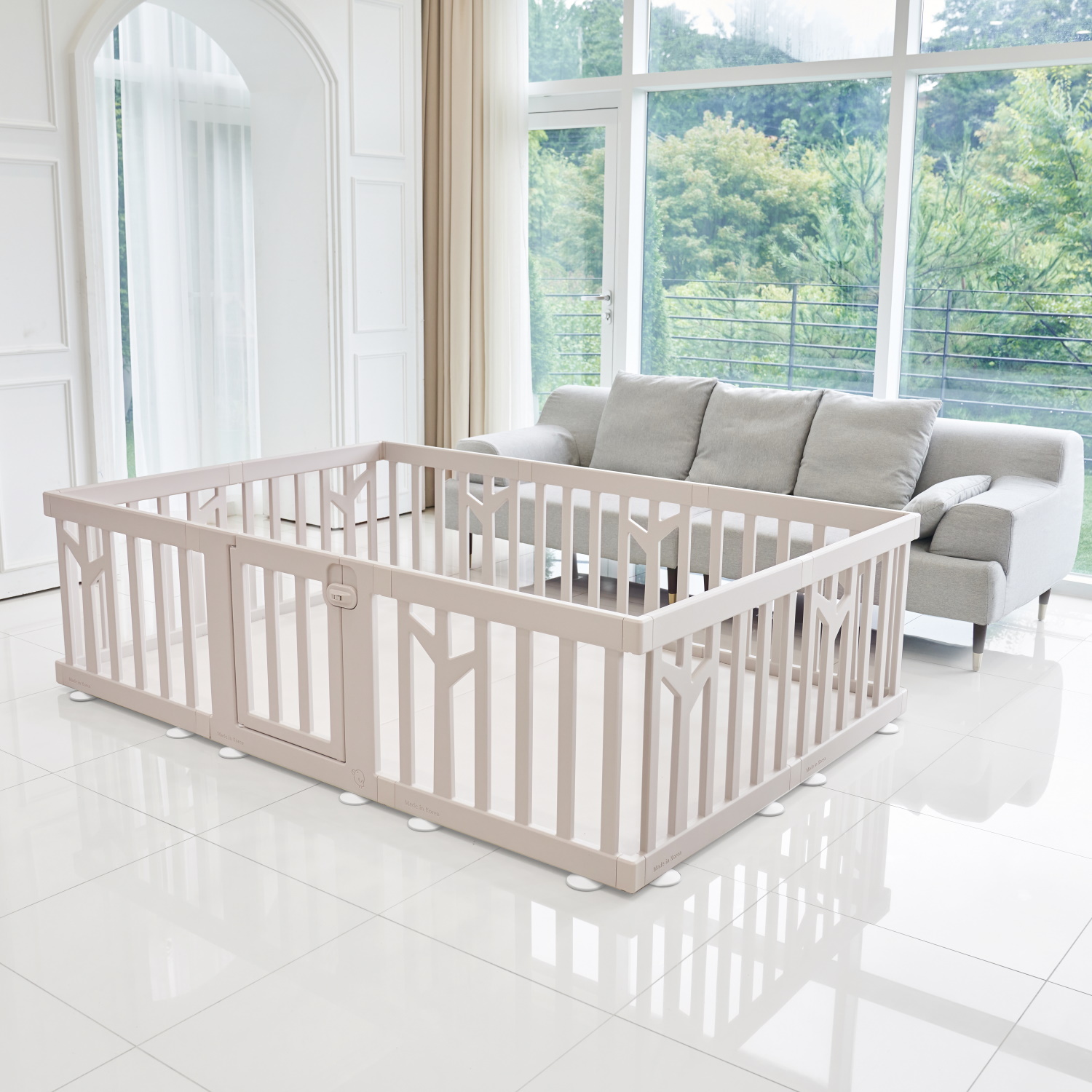 Детский манеж Ifam Birch бежевый IF-191-BBR-BB10D - фото 22