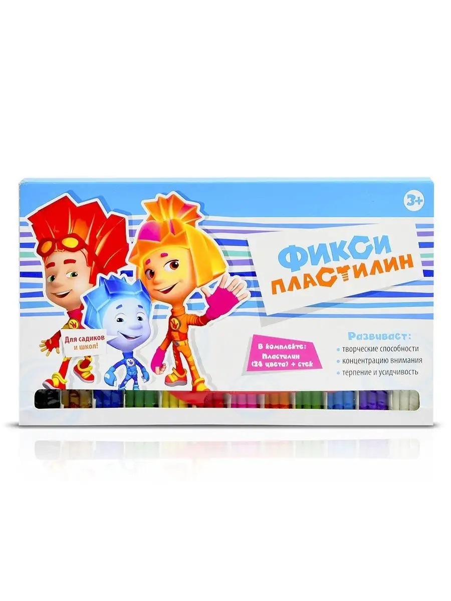 Пластилин Фиксики Творчество рисование 12 цв. - фото 4
