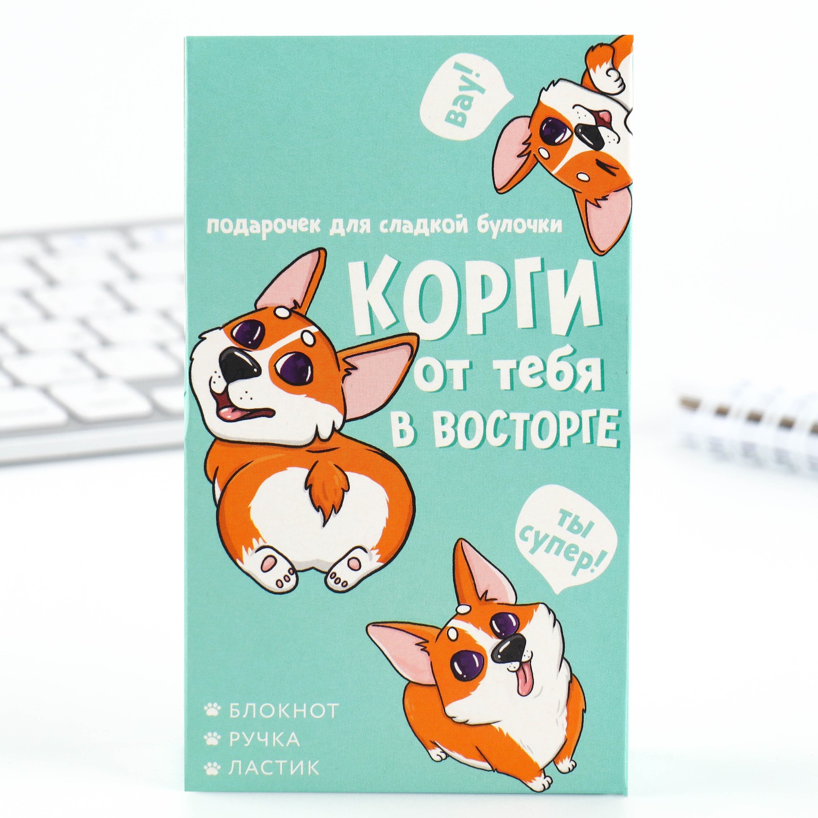 Набор канцелярский ArtFox Корги от тебя в восторге - фото 2