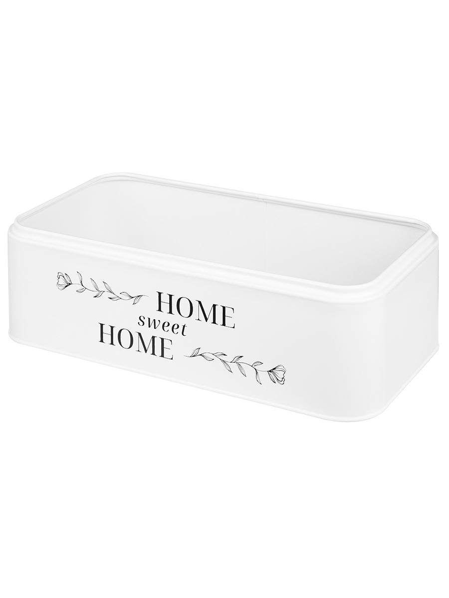 Контейнер Elan Gallery для хранения 42.3х23х12.7 см Белая с бамбуковой крышкой - фото 5