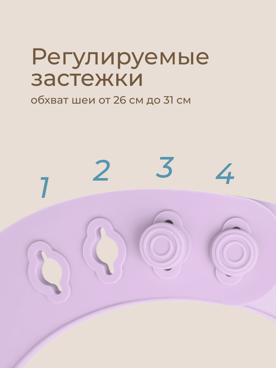 Нагрудник ROXY-KIDS силикон - фото 4