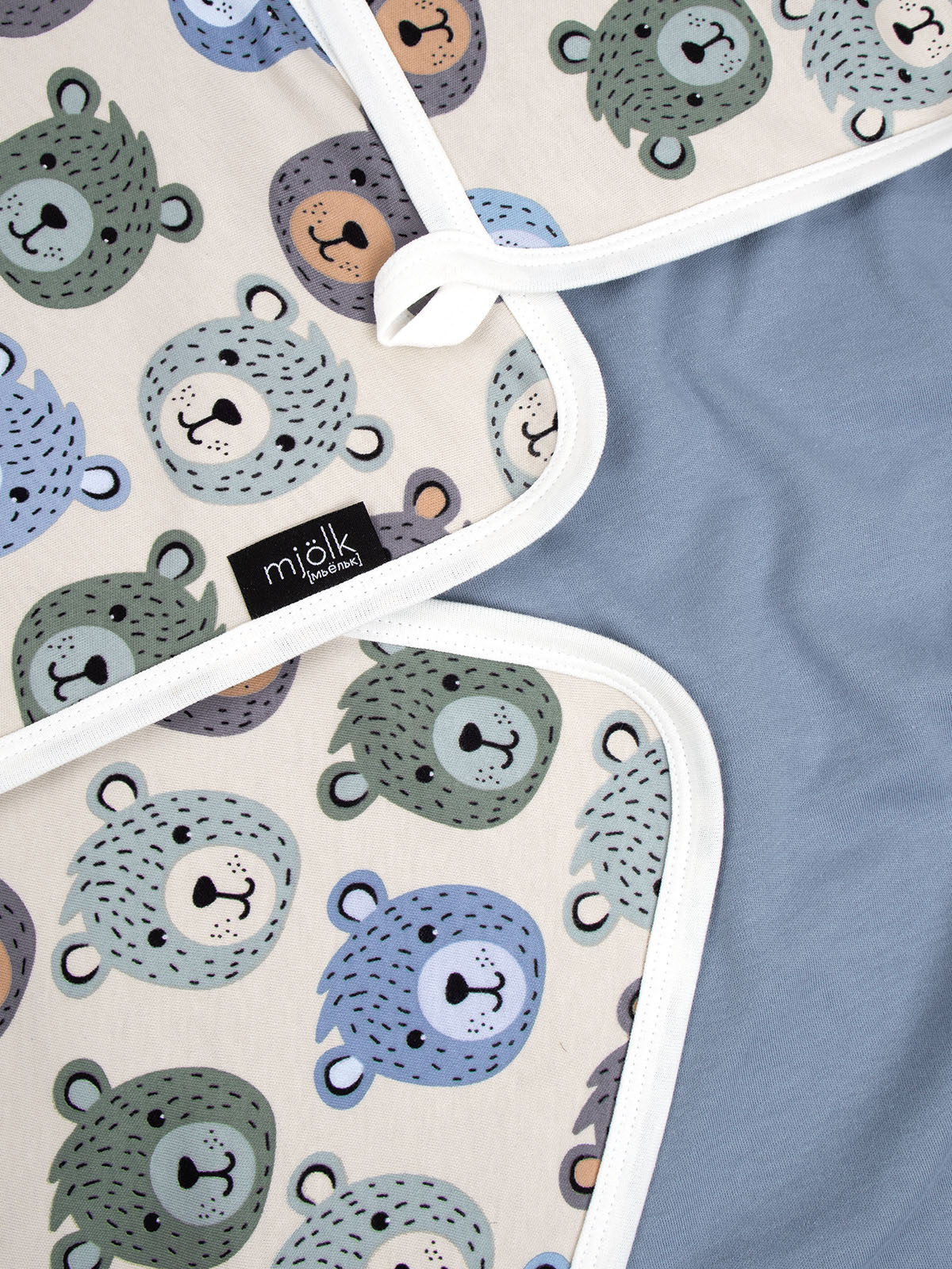 Плед Mjolk Grizzly Bears 80 x 80 см хлопок - фото 3