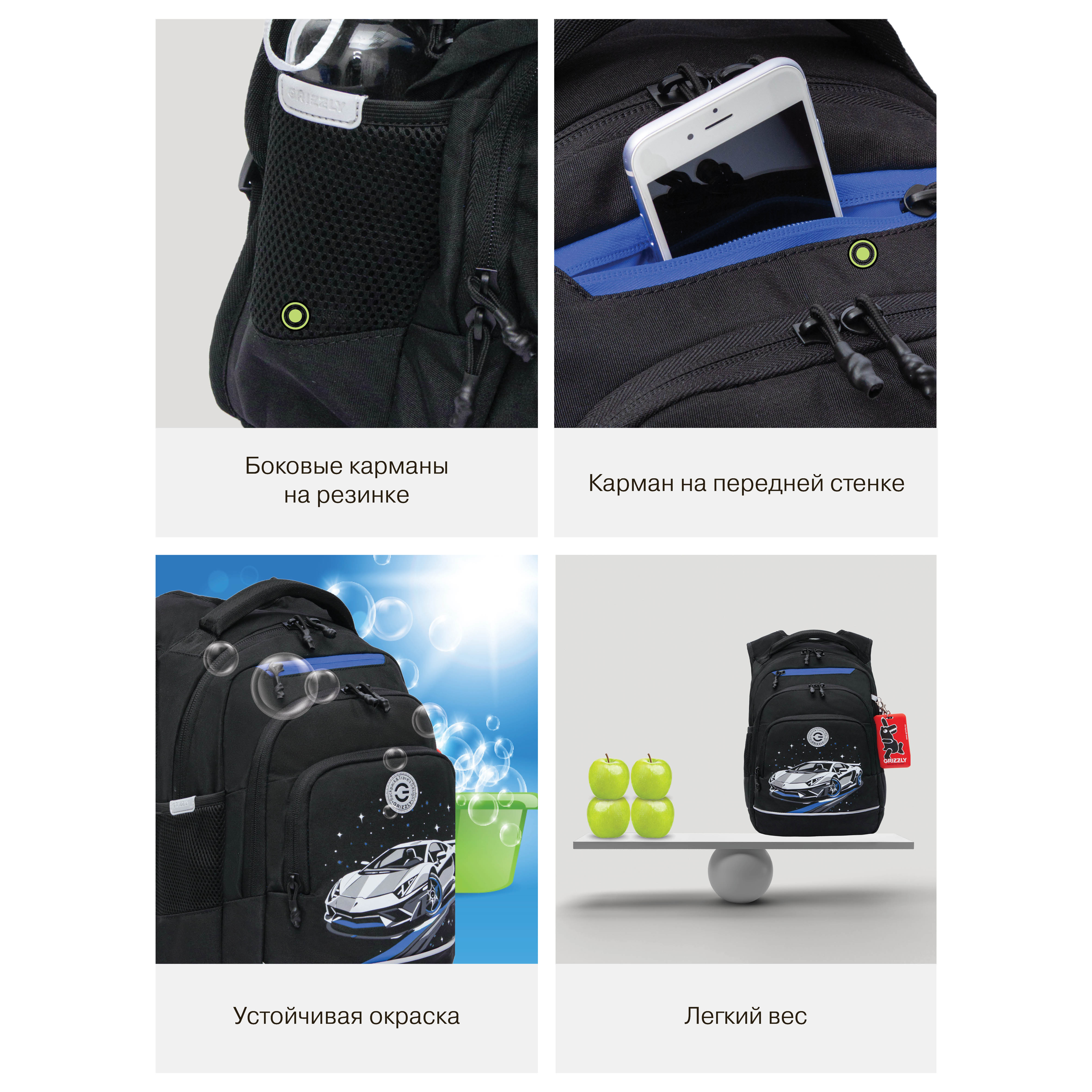 Рюкзак Grizzly для мальчика - фото 12