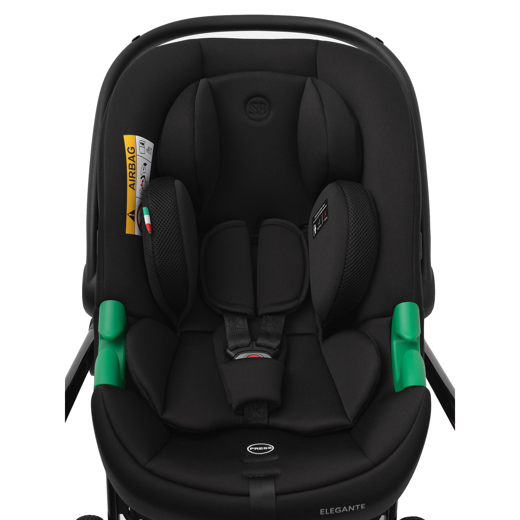 Автокресло Sweet Baby Elegante Plus DK591 Black 0 (0 -13 кг) черный - фото 32