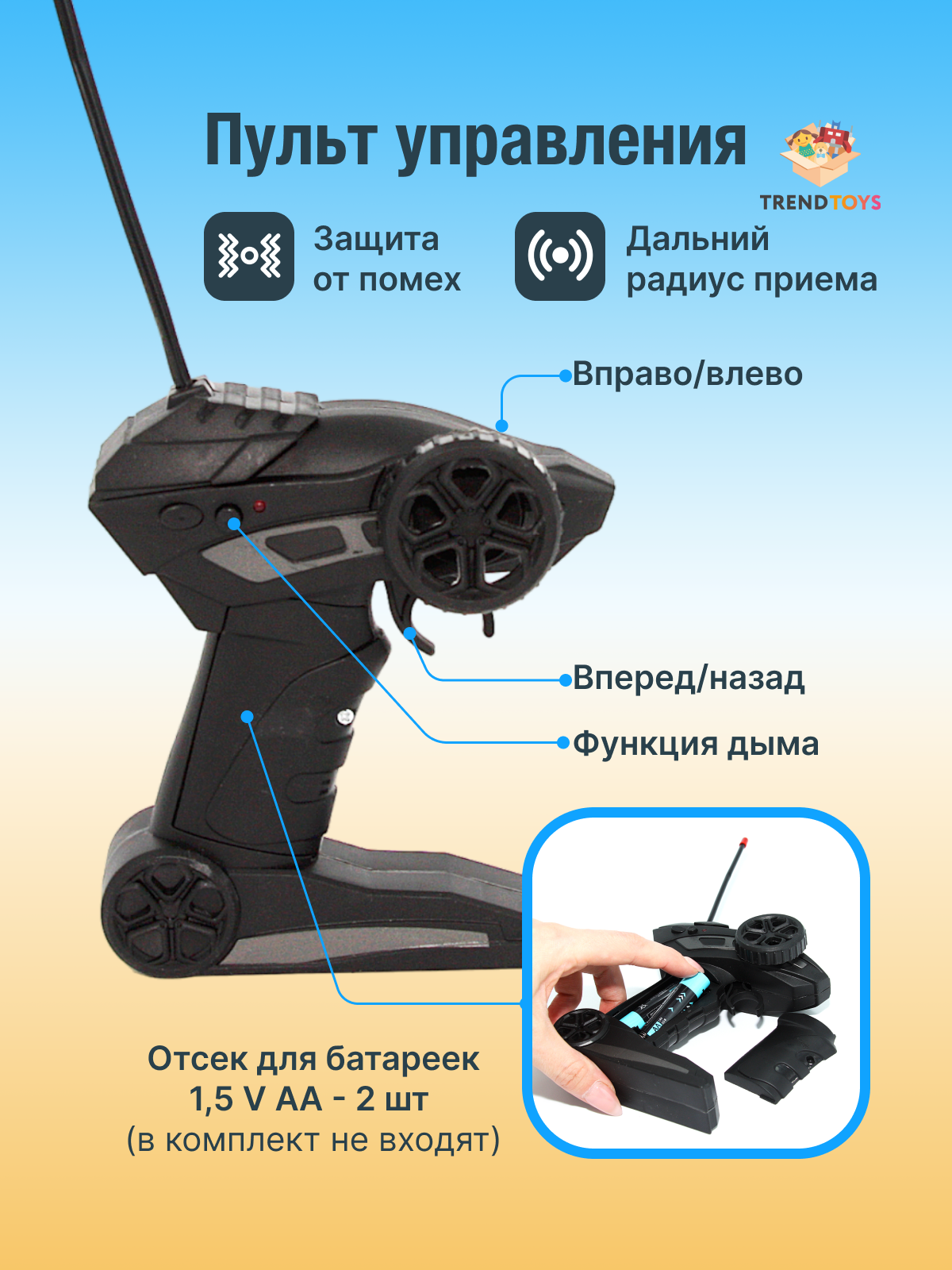 Внедорожник TrendToys на пульте управления 1:20 MNT002 - фото 6