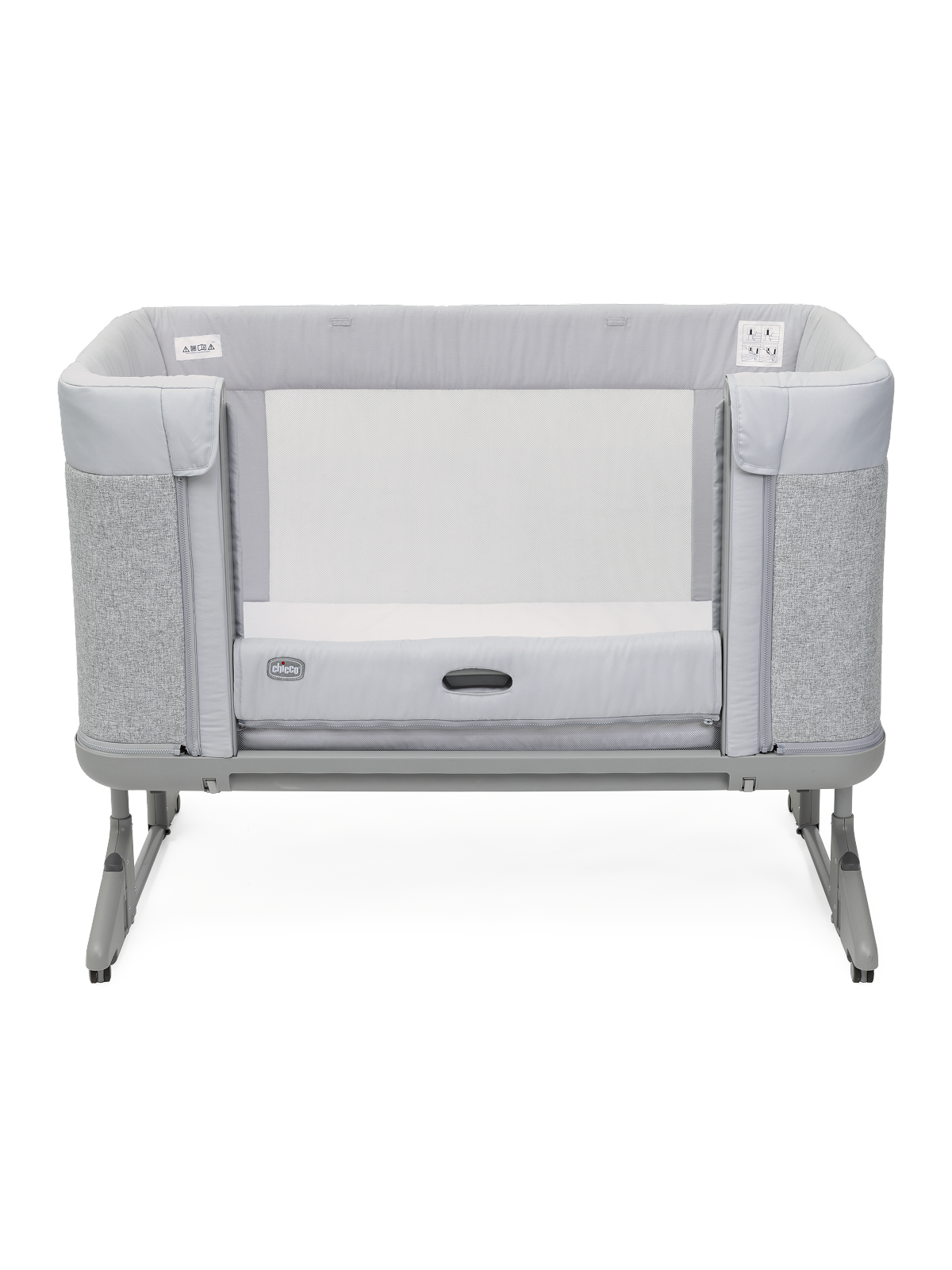 Детская кроватка Chicco Next2Me Forever 3в1 с рождения до 4 лет Ash Grey, без маятника (бодега светлая) - фото 24