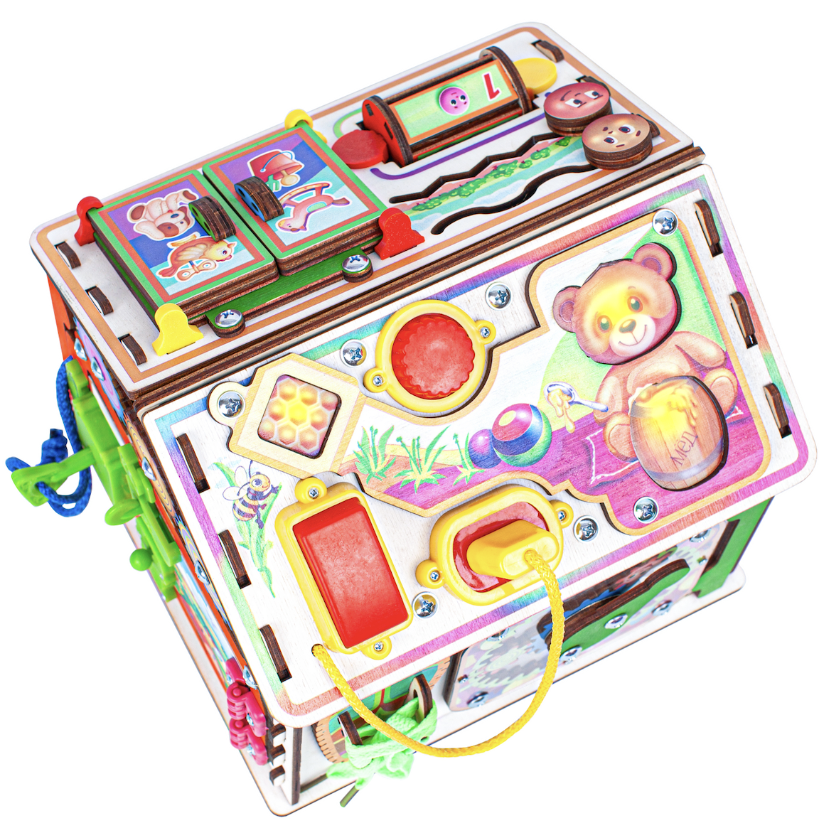 Игрушка Jolly Kids бизиборд Медовый - фото 6