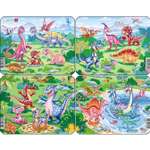 Пазл Larsen Игривые динозавры 7 элементов классический