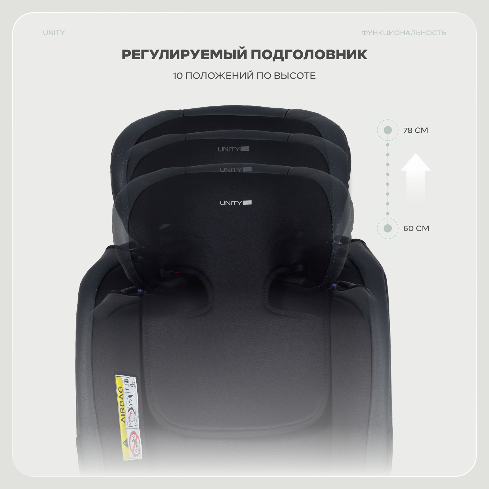 Автокресло Rant Basic Unity Pro 0+/1/2/3 (0-36 кг) черный - фото 8