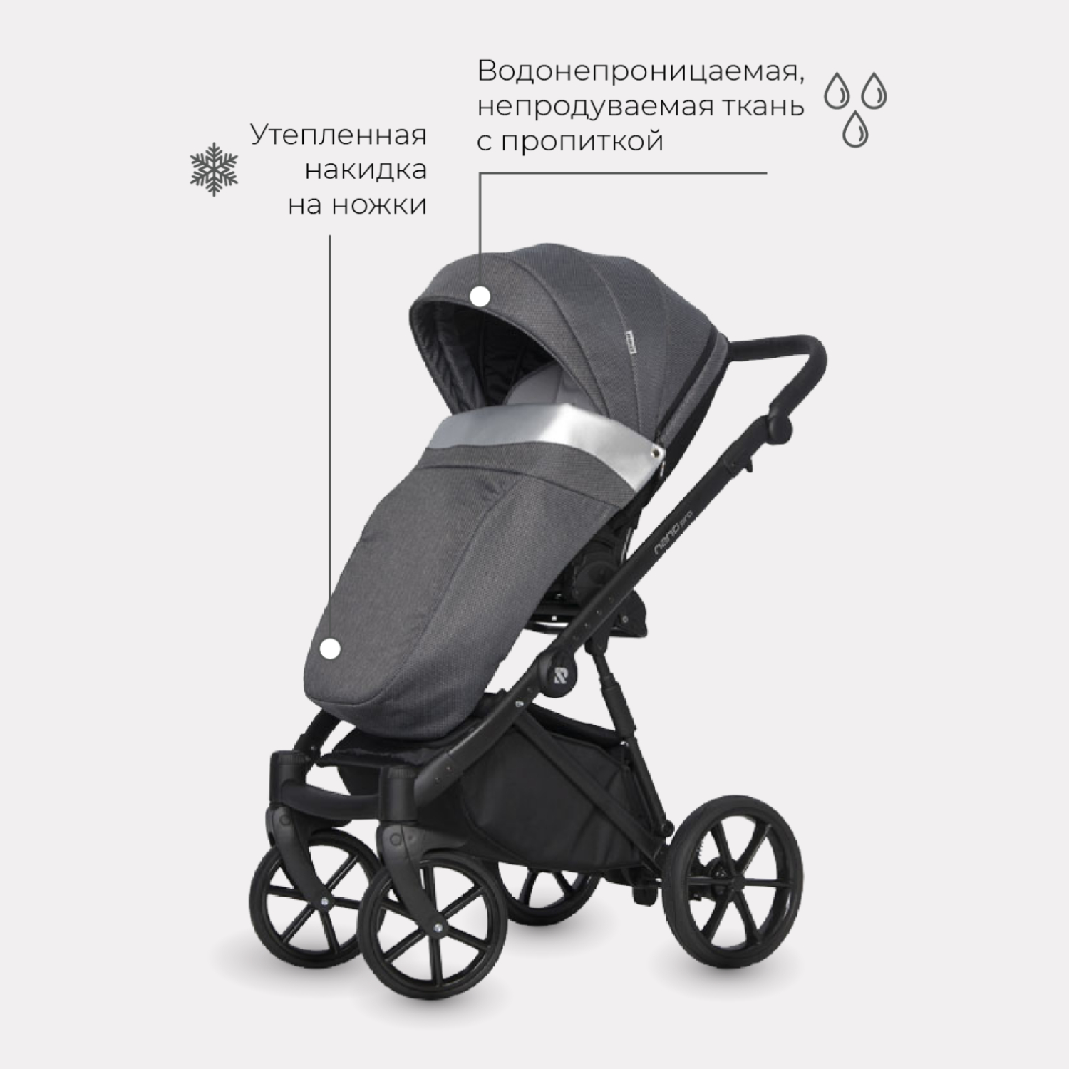 Коляска 3в1 Riko Nano Pro - фото 4