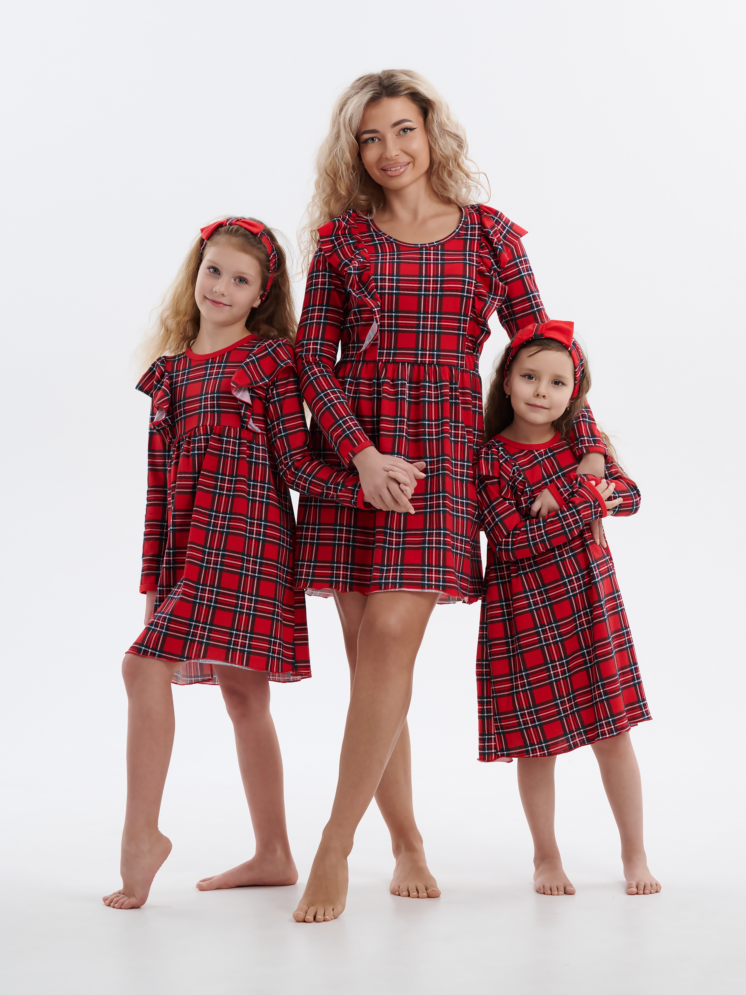 Платье КрутышОк Т-073 красный, синий - фото 6