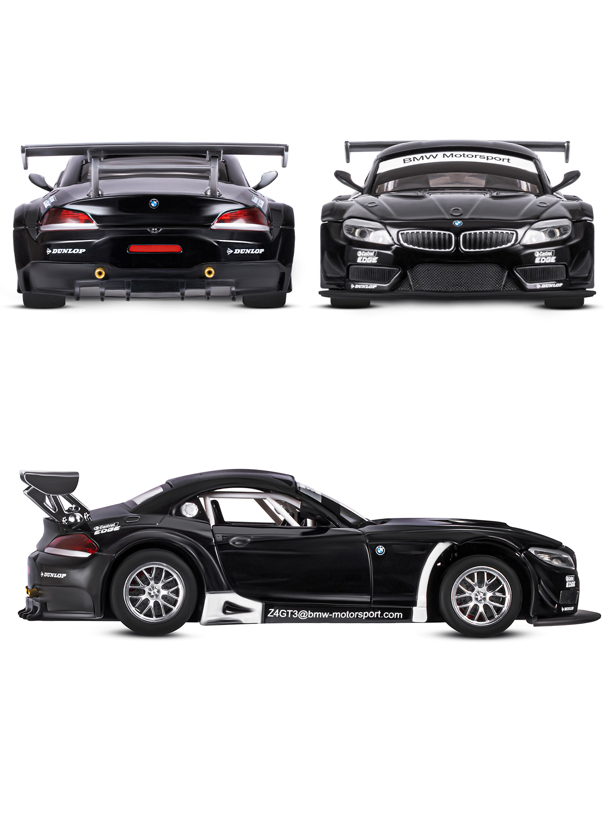 Автомобиль АВТОпанорама BMW Z4 GT3 1:24 JB1200122 - фото 5