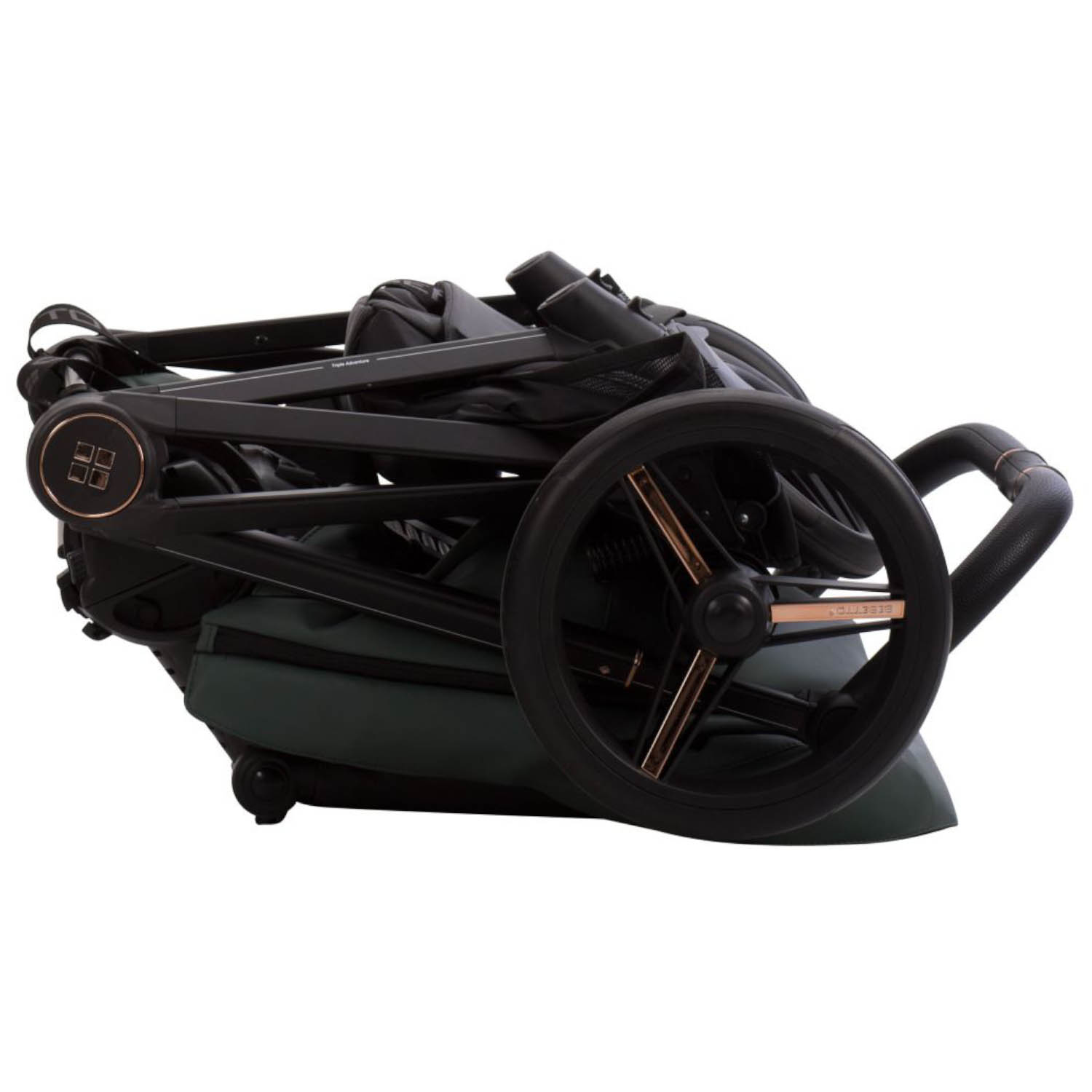 Коляска 2в1 Bebetto Monti Pro 02 Stella т.зеленый зеленый - фото 20