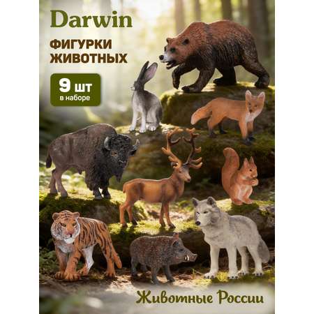 Игровой набор DARWIN Животные России 9шт