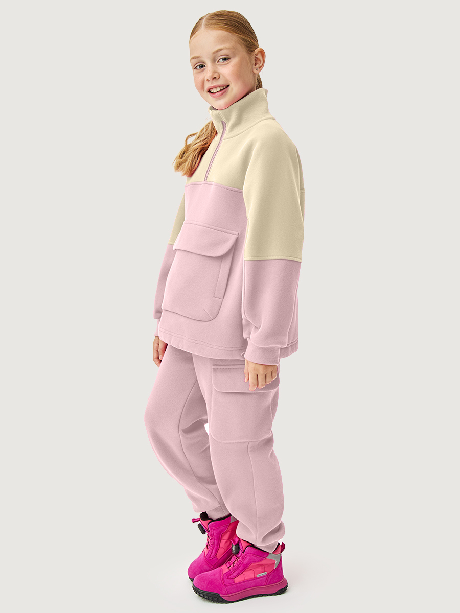 Костюм NIKASTYLE 7т12026 сакура/сливочное масло - фото 1