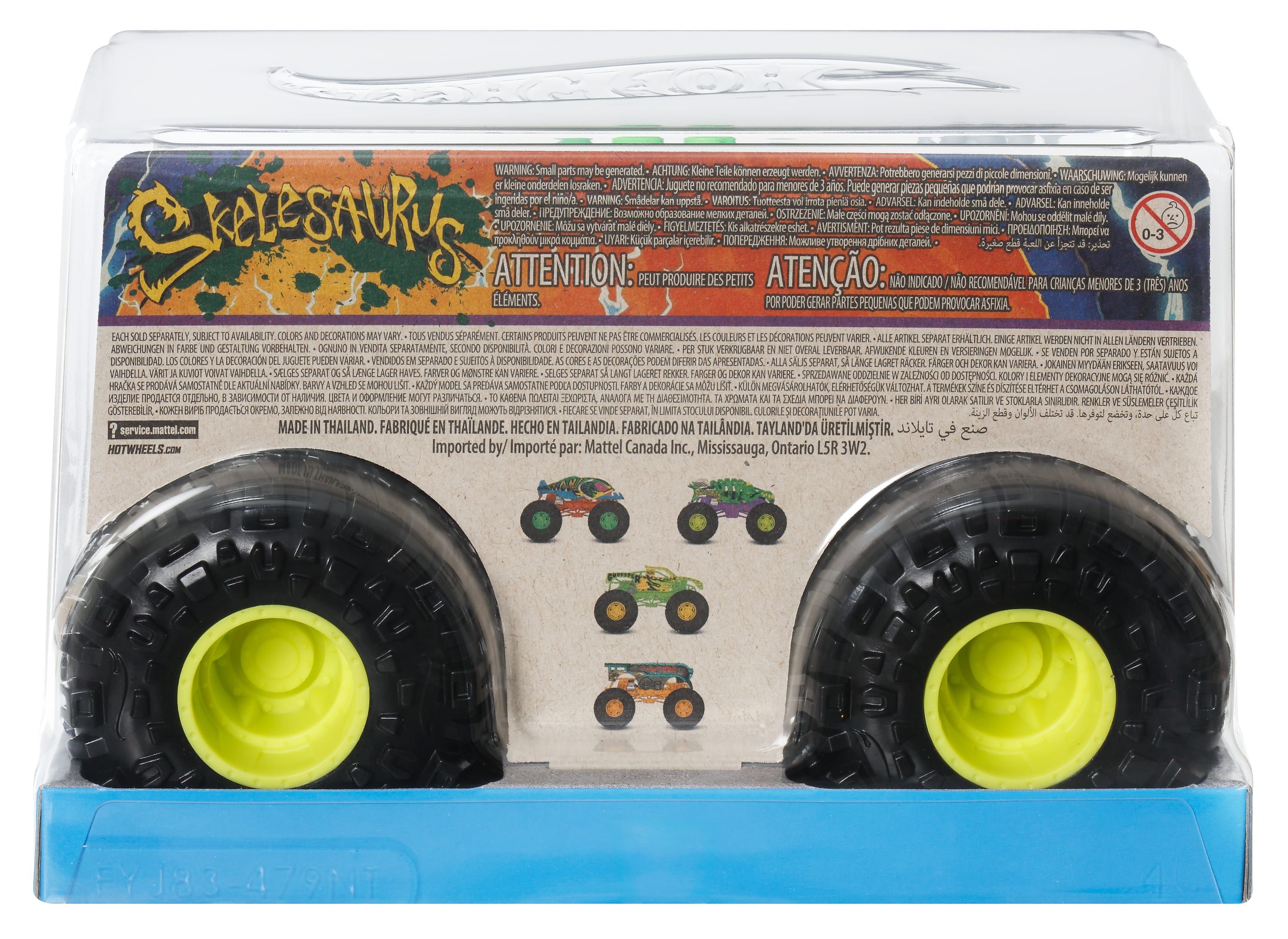 Монстр-трак Hot Wheels Skelesaurus 1:24 FYJ83/JDP98 - фото 2