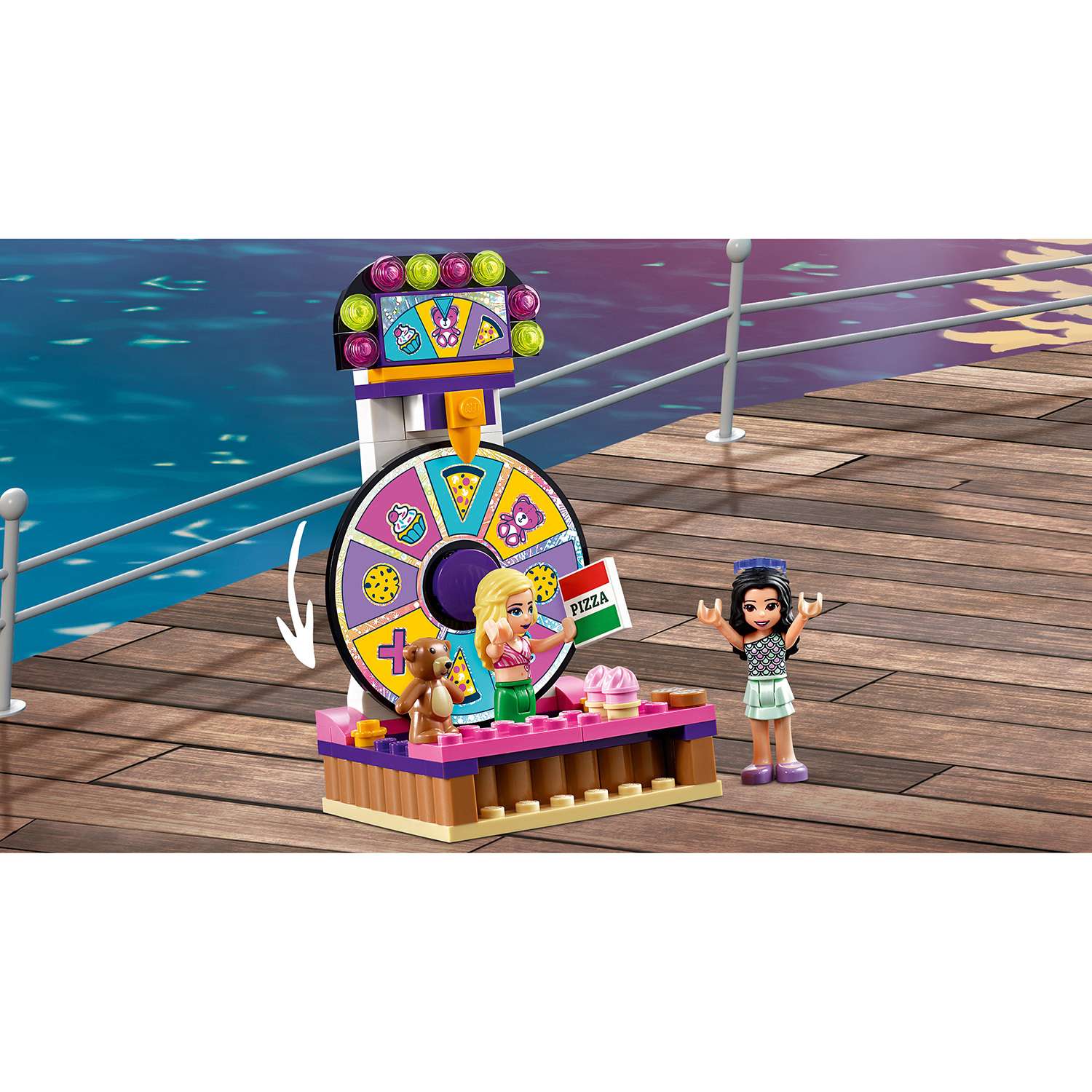 Конструктор LEGO Friends Прибрежный парк развлечений блочный - фото 10