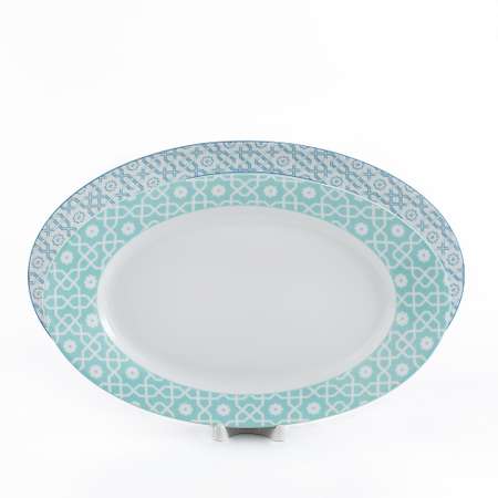 Сервиз столовый Zarin Porcelain Industries на 6 персон Italia F Meybod Darkblue Turquoise 28 предметов