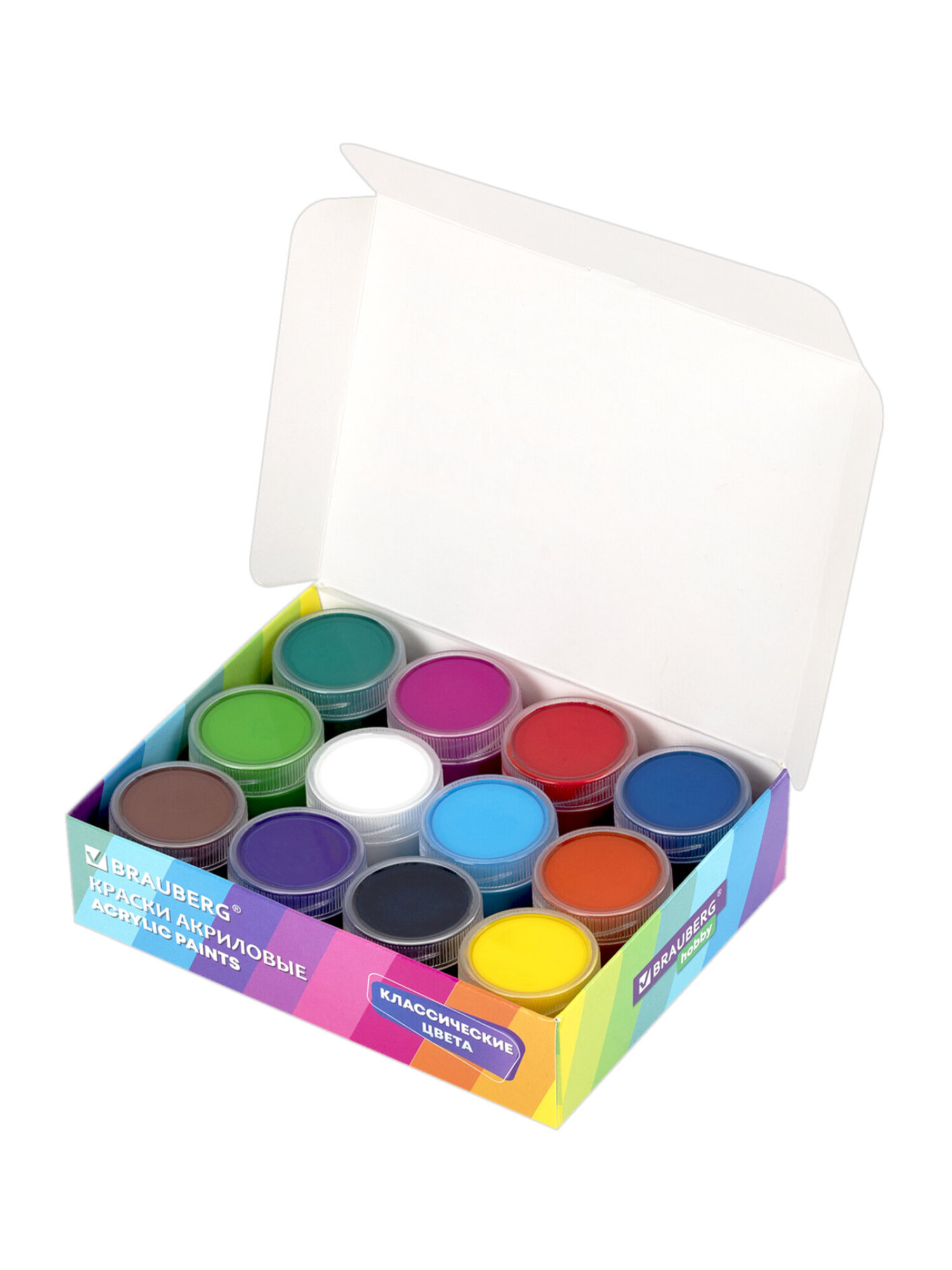 Краски акриловые Brauberg 12 цв. - фото 9