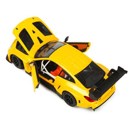 Автомобиль Mobicaro BMW BMW M4 1:24 желтый