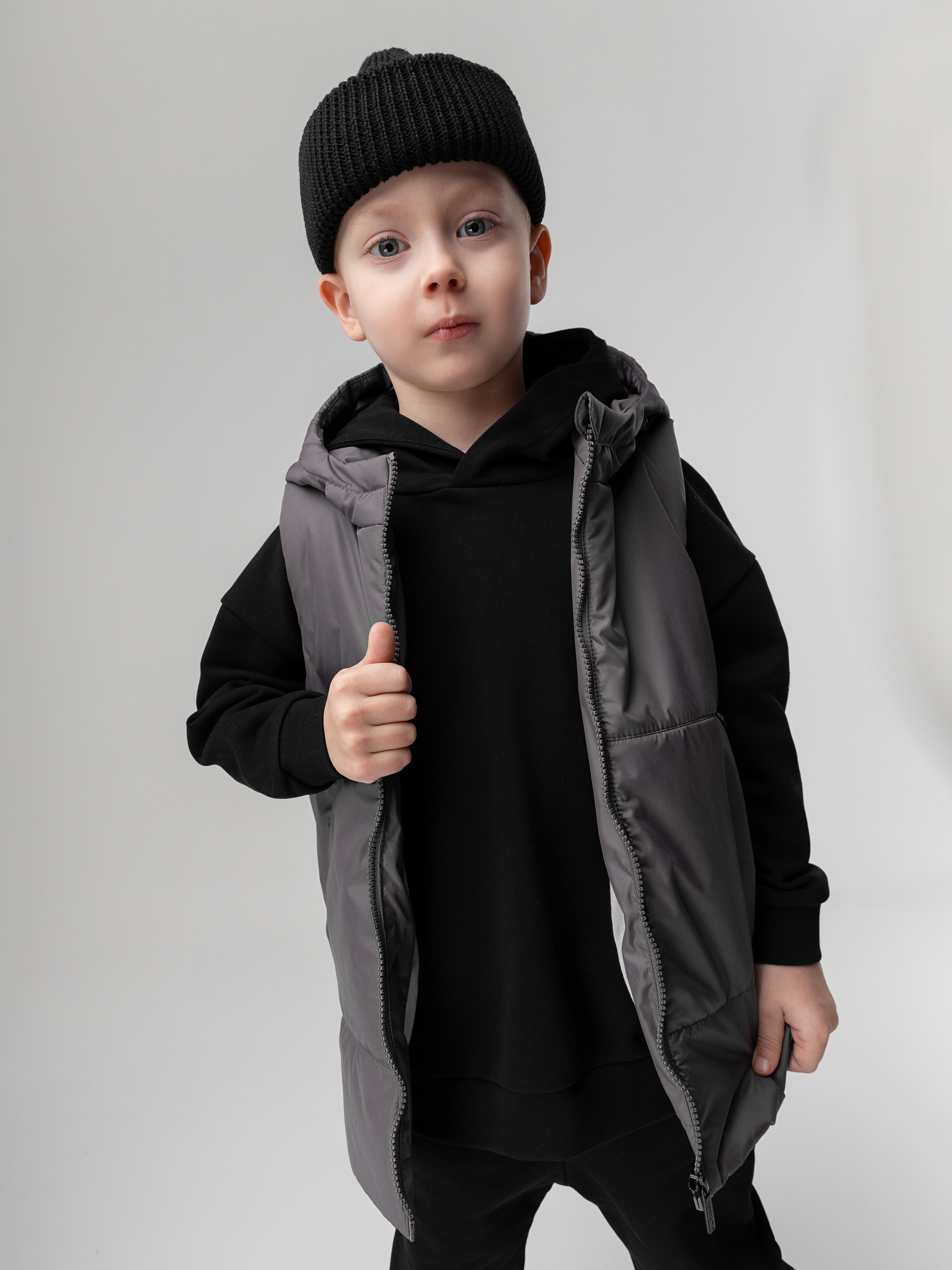 Жилет Bodo 14-68МU_темно-серый - фото 3