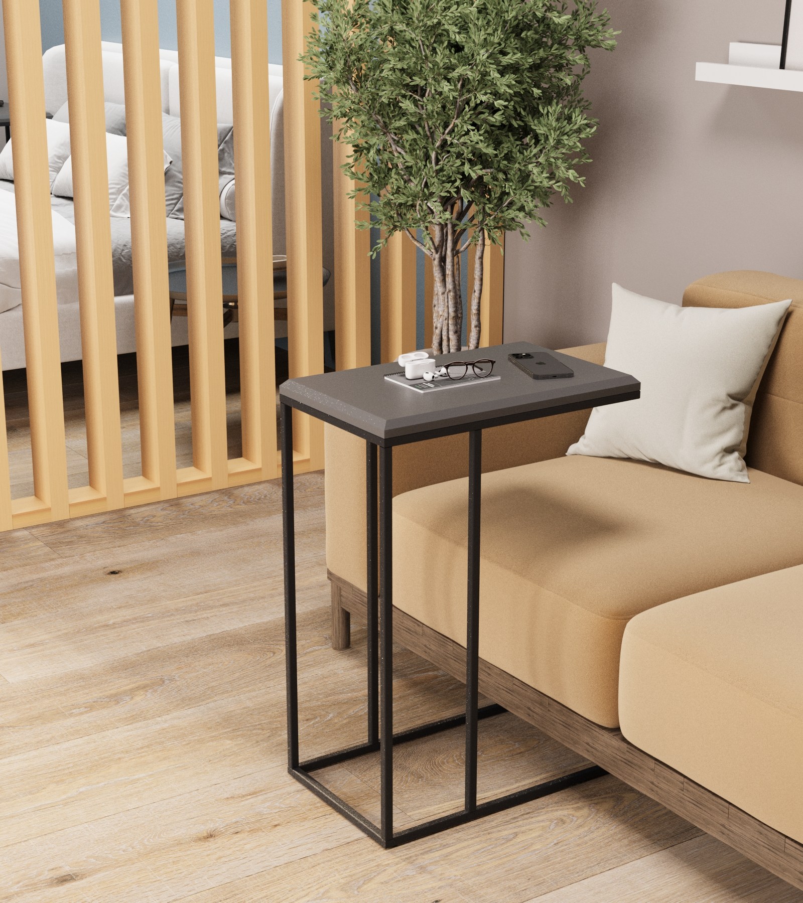 Стол придиванный КАЛИФОРНИЯ МЕБЕЛЬ Агами графит - фото 6