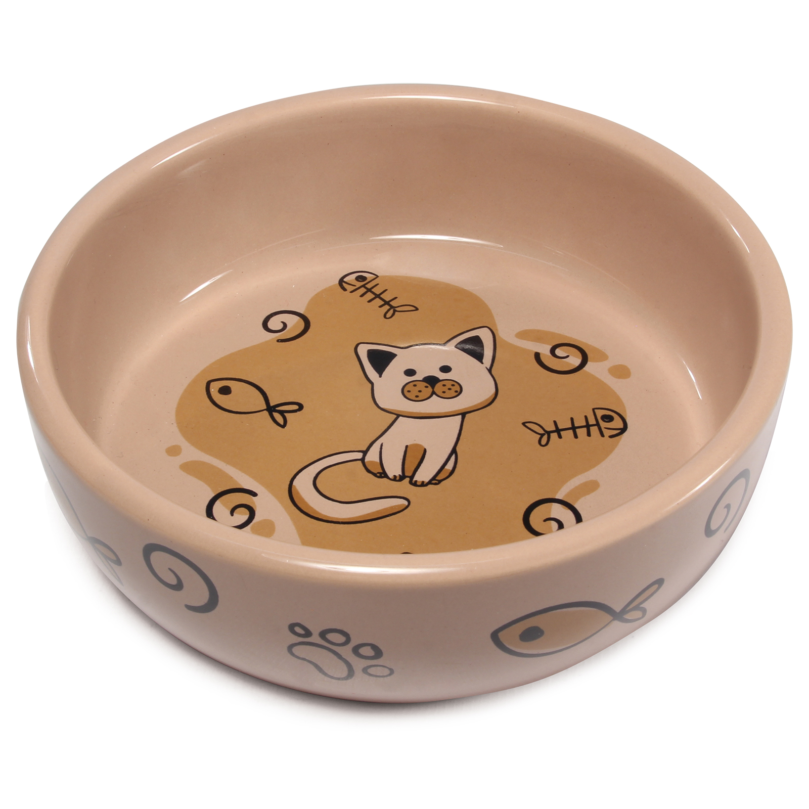 Миска для кошек Triol Кошечка 0.35л 30231037 - фото 1