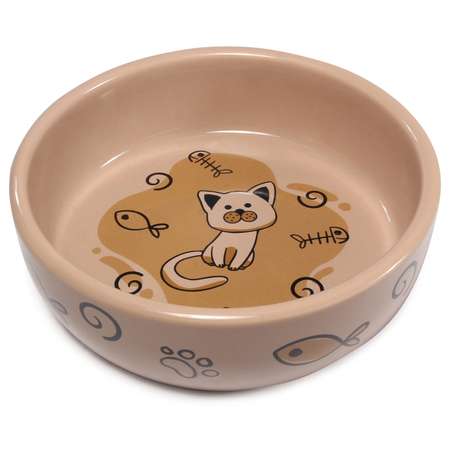 Миска для кошек Triol Кошечка 0.35л 30231037
