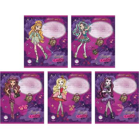 Тетрадь Barbie клетка 12 лист. в ассортименте