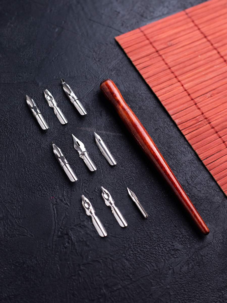 Перья Малевичъ для каллиграфии набор с прямым держателем - фото 3