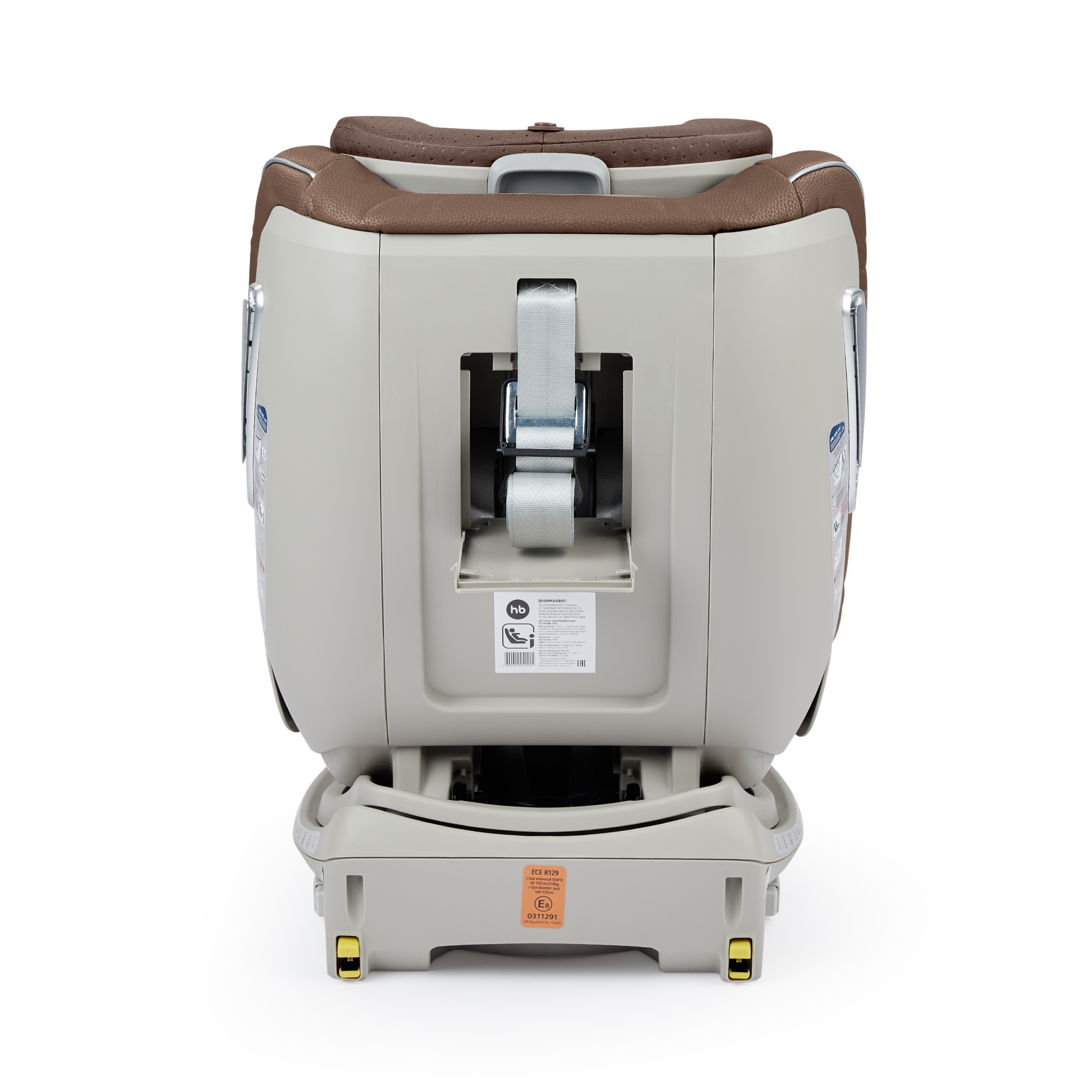 Автокресло Happy Baby I-Unix Isofix 0+/1/2/3 (0-36 кг) коричневый - фото 19