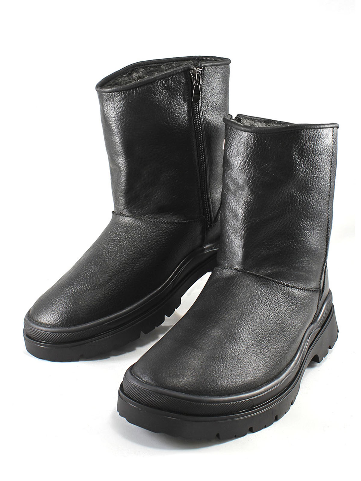 Угги BEST.A УР-21кожаМ/спорт BEST.A чёрный угги - фото 1