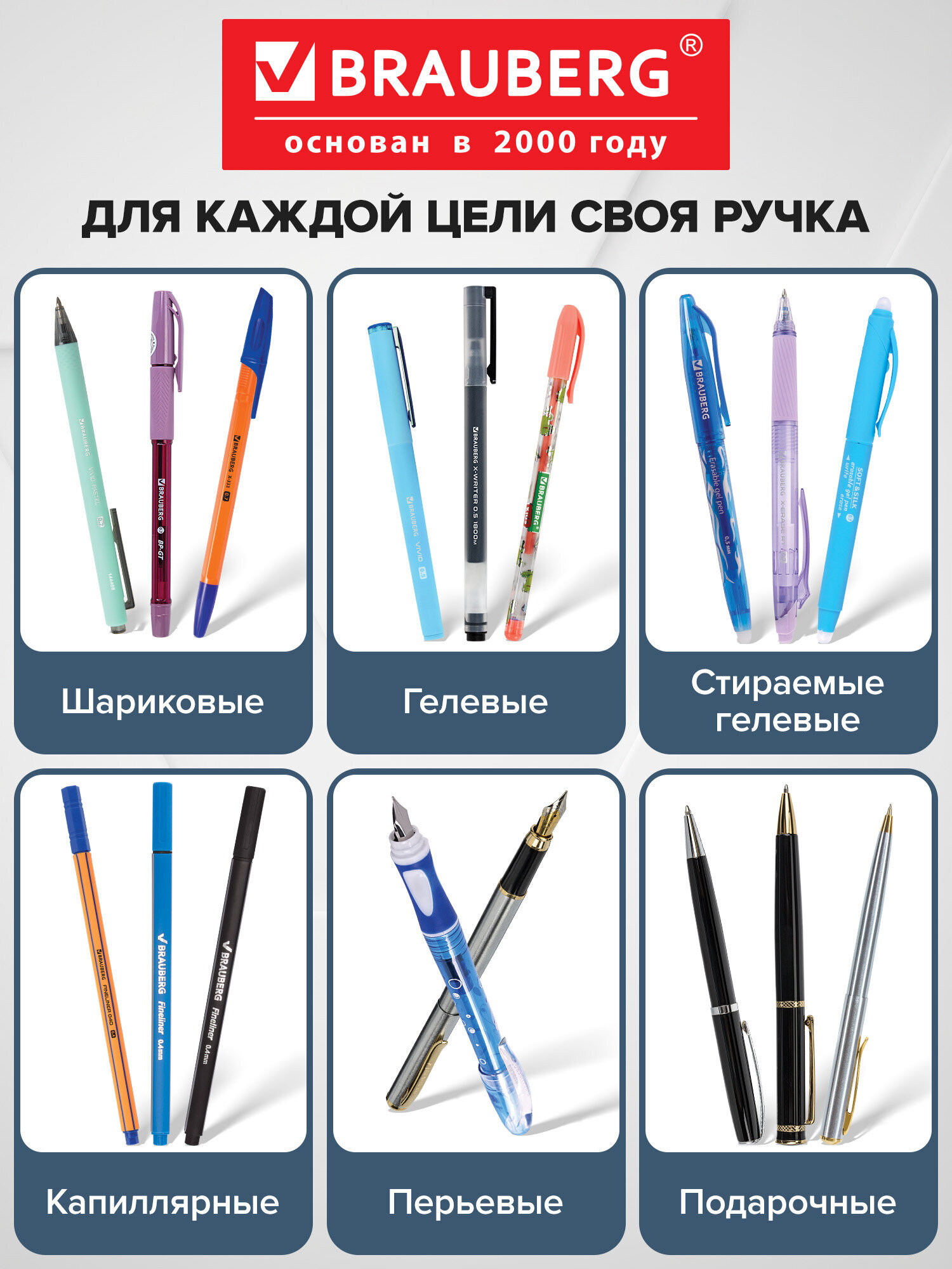Ручка гелевая Brauberg 12 шт. - фото 8
