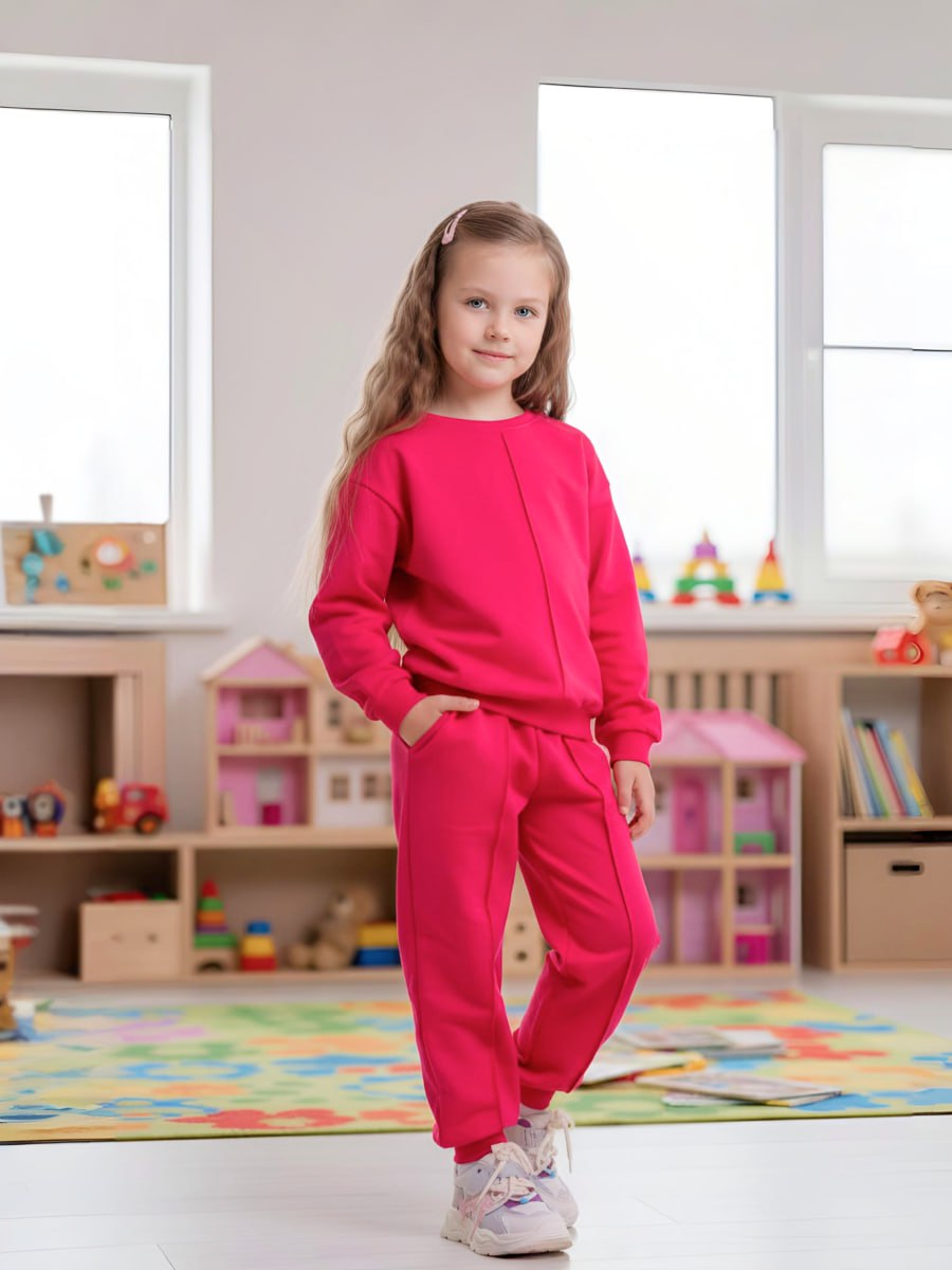 Костюм спортивный VEDDI 2260/6041фп-2024-фуксия - фото 4