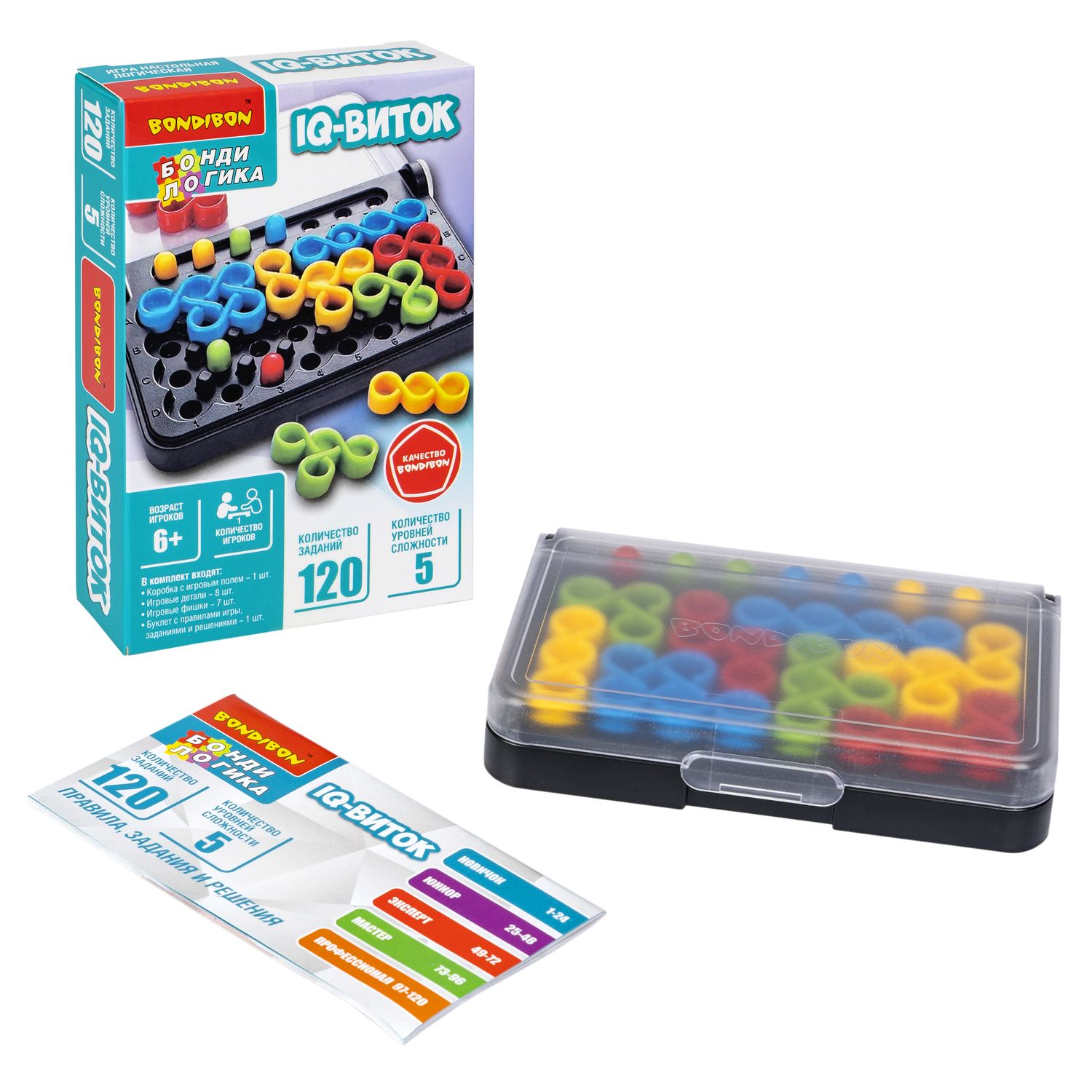 Настольная игра Bondibon логическая IQ-ВИТОК - фото 6