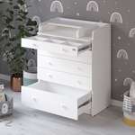 Комод пеленальный aton baby furniture Leo (белый)