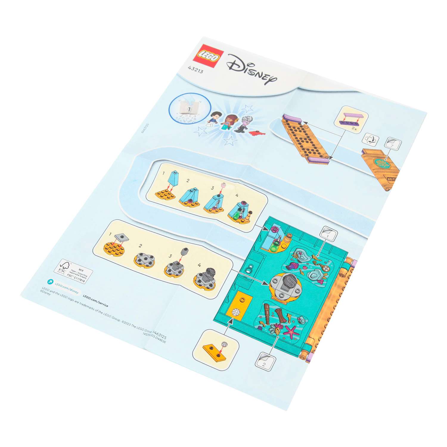 Конструктор LEGO Disney Princess The Little Mermaid Story Book 134 дет. - фото 12