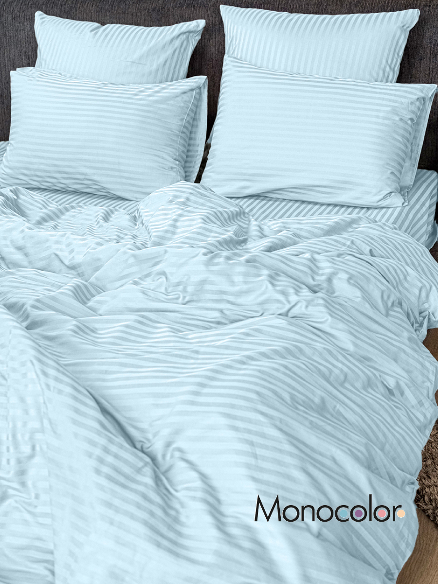 Комплект постельного белья Monocolor 6467 семейный 7 предм. - фото 1