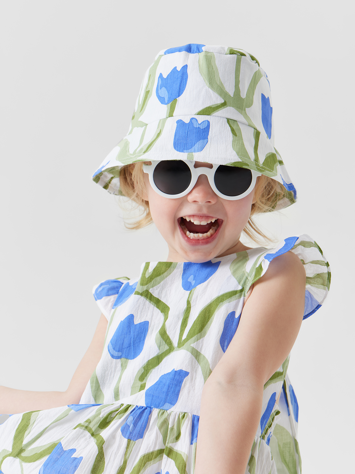 Платье Happy Baby 88158_blue-flower - фото 8