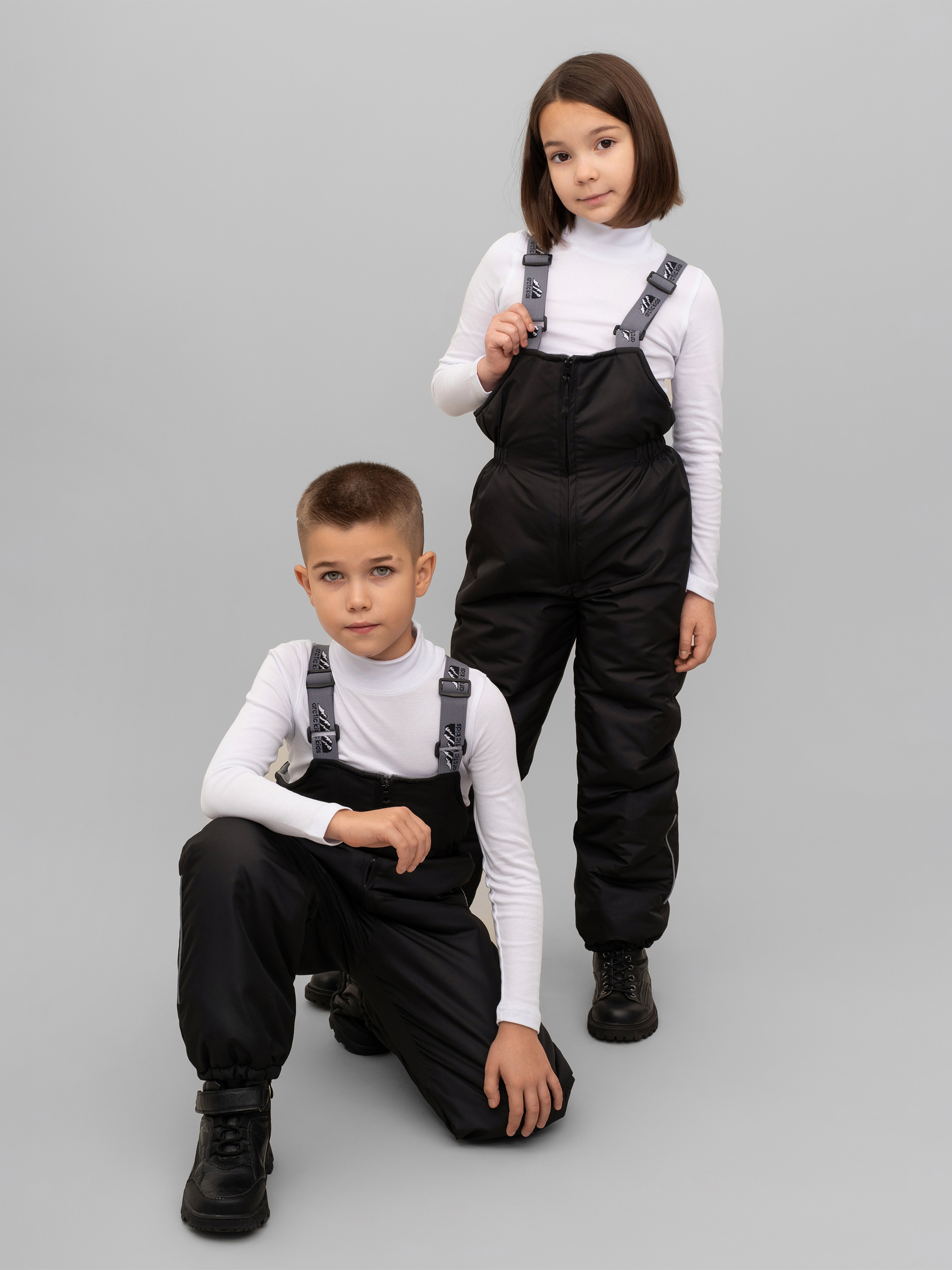 Полукомбинезон Arctic kids 60-010 черный - фото 4