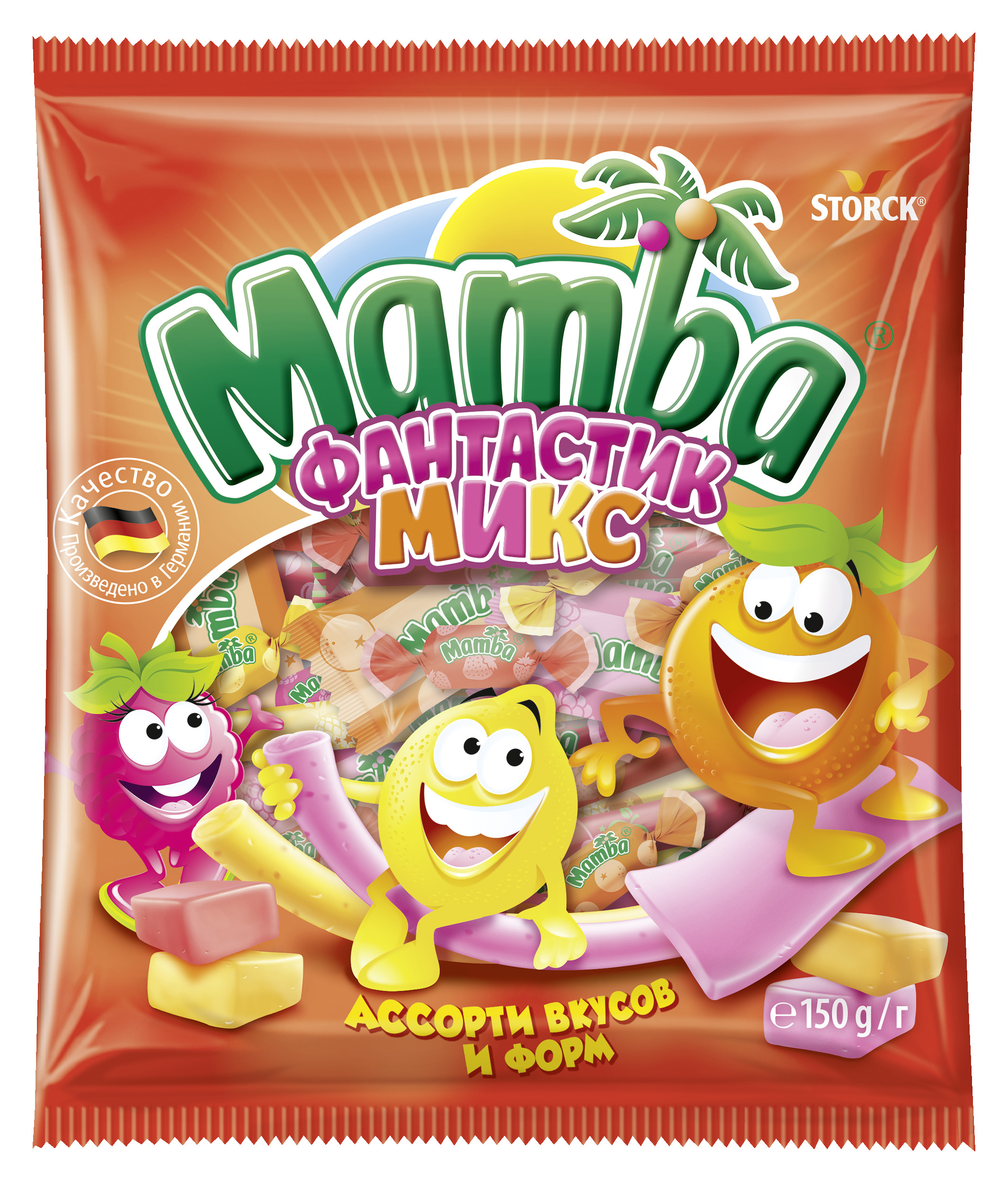 Конфета жевательная Mamba Фантастик микс 150г MAMBA - фото 1