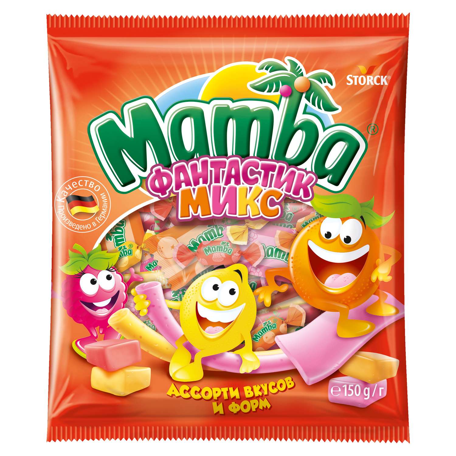 Конфета жевательная Mamba Фантастик микс 150г MAMBA - фото 1