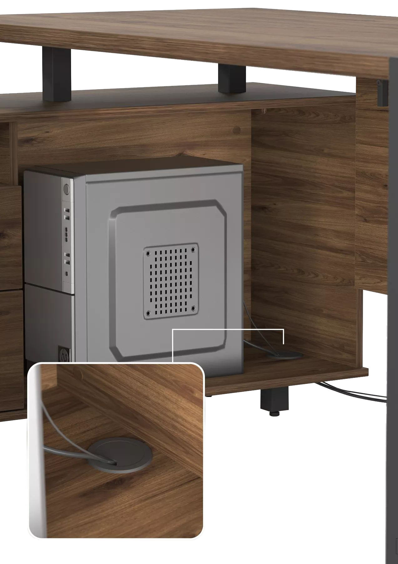 Письменный стол КАЛИФОРНИЯ МЕБЕЛЬ Хардвиг 1200 - фото 9