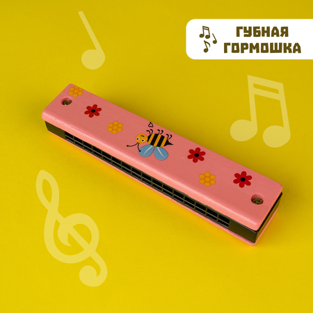 Игрушка музыкальная Лесная мастерская гармошка, барабаны, кастаньеты
