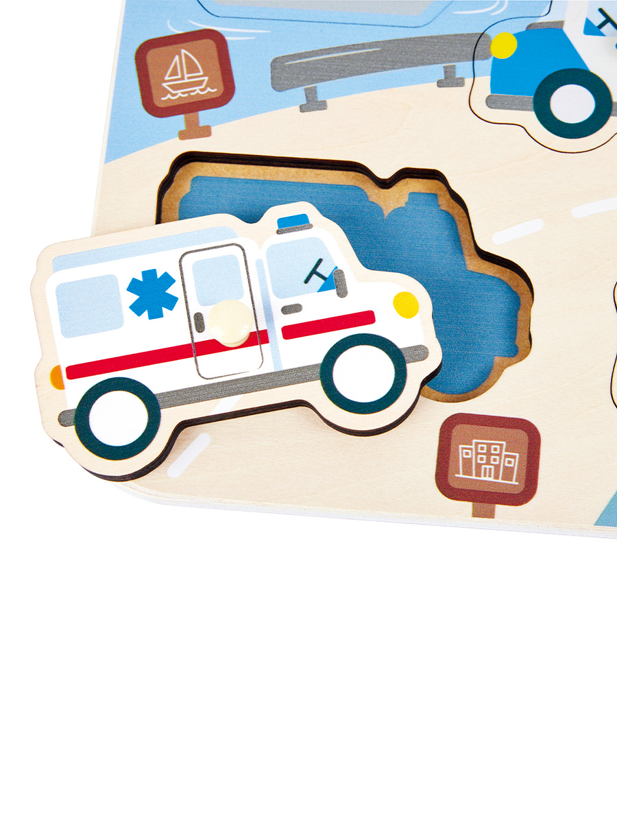 Игрушка Hape рамка-вкладыш Экстренные службы - фото 2